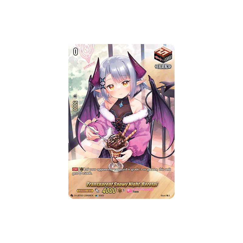 Vanguard_TCG_card_D-LBT02_LSR05_LSR_Transparent_Snowy_Night_Beretoi_Lyrical_Monasterio_It_s_a_New_School_Term_
