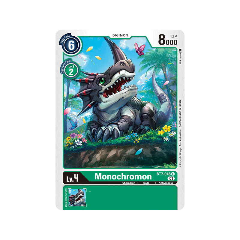 Digimon TCG BT7-048 Monochromon Common Next Adventure Card Game