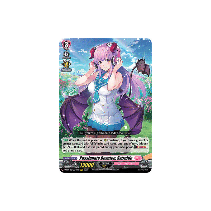 Vanguard_TCG_card_D-LBT03_004_RRR_Passionate_Devotee_Sytreide_Lyrical_Monasterio_Summertime_Memories_