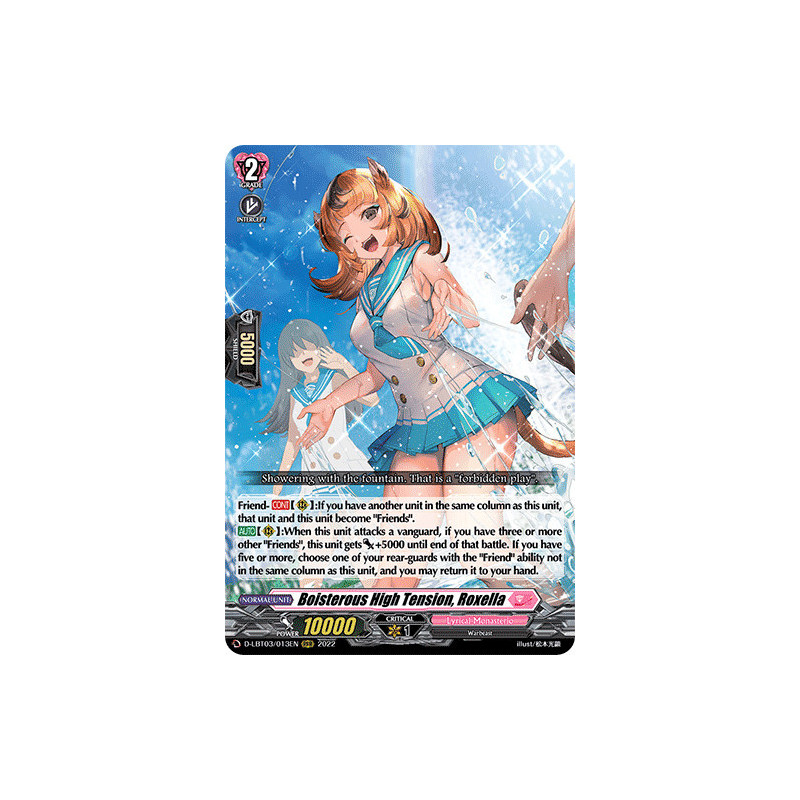 Vanguard_TCG_card_D-LBT03_013_RRR_Boisterous_High_Tension_Roxella_Lyrical_Monasterio_Summertime_Memories_