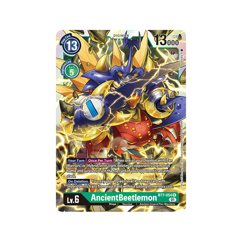 Digimon TCG BT7-054 AncientBeetlemon Rare Next Adventure Card Game