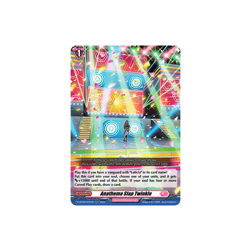 Vanguard_TCG_card_D-LBT03_031_RR_Anathema_Slap_Twinkle_Lyrical_Monasterio_Summertime_Memories_