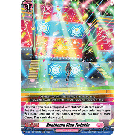 Vanguard_TCG_card_D-LBT03_031_RR_Anathema_Slap_Twinkle_Lyrical_Monasterio_Summertime_Memories_