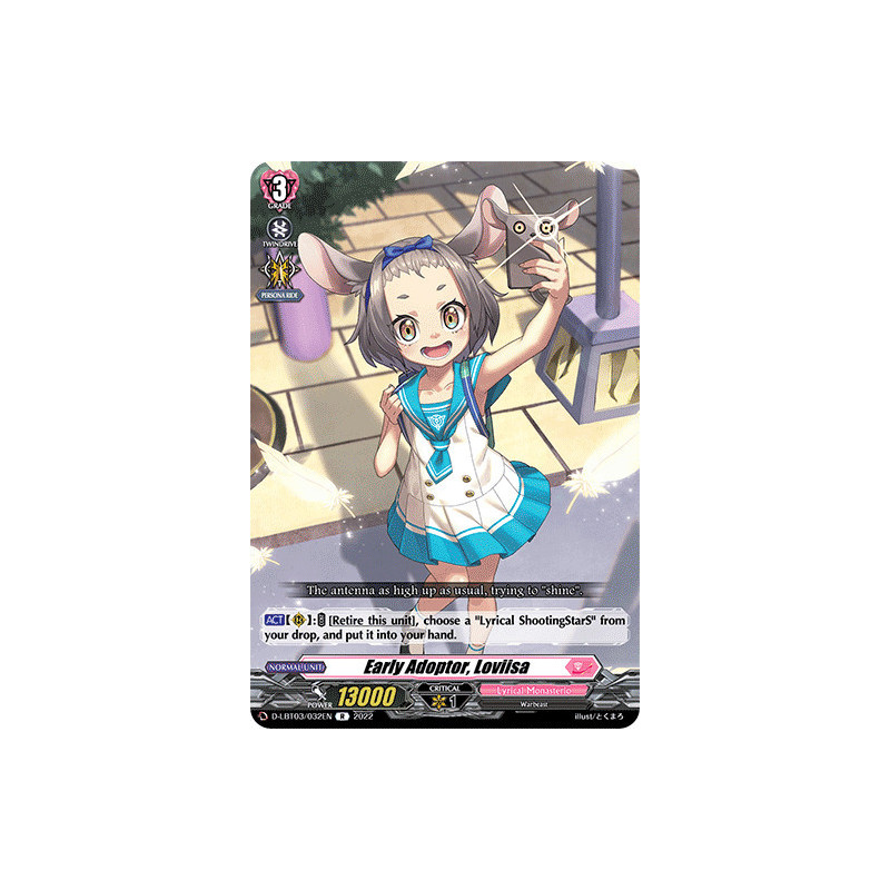 Vanguard_TCG_card_D-LBT03_032_R_Early_Adoptor_Loviisa_Lyrical_Monasterio_Summertime_Memories_