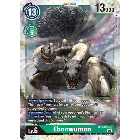 Digimon TCG BT7-055 Ebonwumon Super Rare Next Adventure Card Game