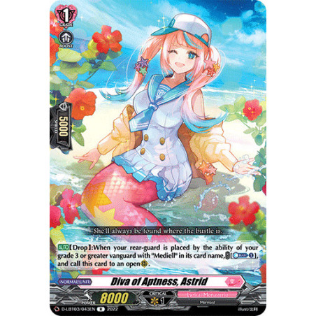 Vanguard_TCG_card_D-LBT03_043_R_Diva_of_Aptness_Astrid_Lyrical_Monasterio_Summertime_Memories_