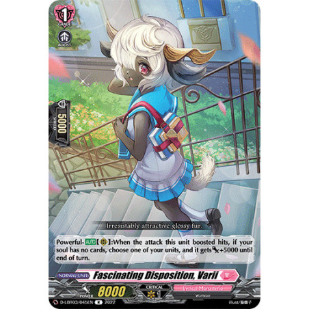 Vanguard_TCG_card_D-LBT03_045_R_Fascinating_Disposition_Varii_Lyrical_Monasterio_Summertime_Memories_