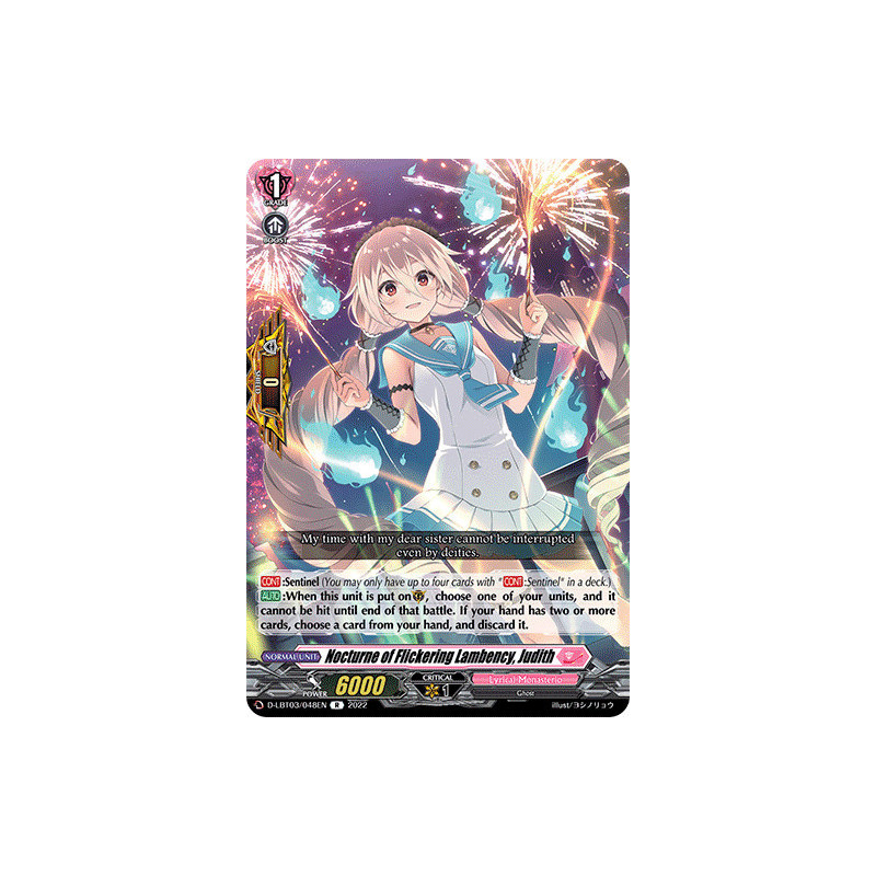 Vanguard_TCG_card_D-LBT03_048_R_Nocturne_of_Flickering_Lambency_Judith_Lyrical_Monasterio_Summertime_Memories_