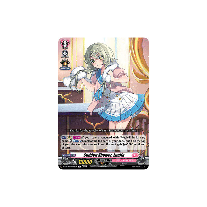Vanguard_TCG_card_D-LBT03_053_C_Sudden_Shower_Luella_Lyrical_Monasterio_Summertime_Memories_