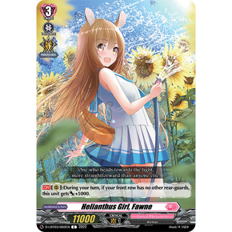 Vanguard_TCG_card_D-LBT03_060_C_Helianthus_Girl_Fawne_Lyrical_Monasterio_Summertime_Memories_