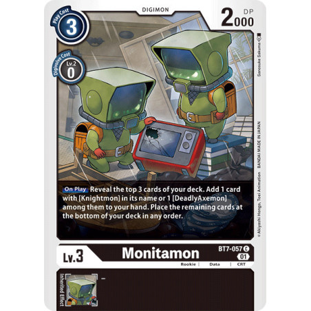 Digimon TCG BT7-057 Monitamon Common Next Adventure Card Game
