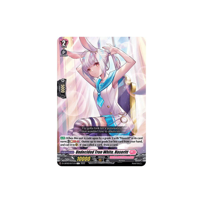 Vanguard_TCG_card_D-LBT03_071_C_Undecided_True_White_Haseritt_Lyrical_Monasterio_Summertime_Memories_