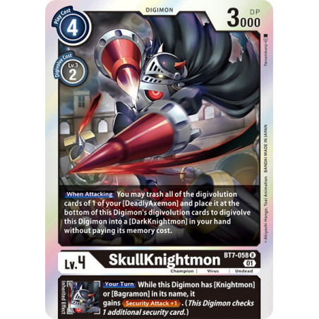 Digimon TCG BT7-058 SkullKnightmon Rare Next Adventure Card Game