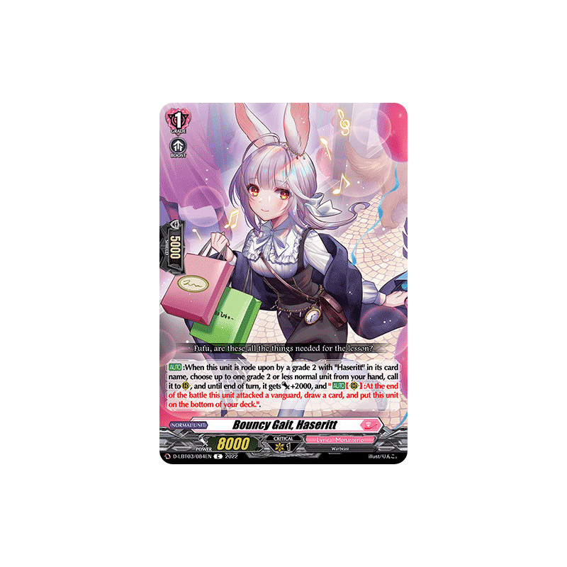Vanguard_TCG_card_D-LBT03_084_C_Bouncy_Gait_Haseritt_Lyrical_Monasterio_Summertime_Memories_