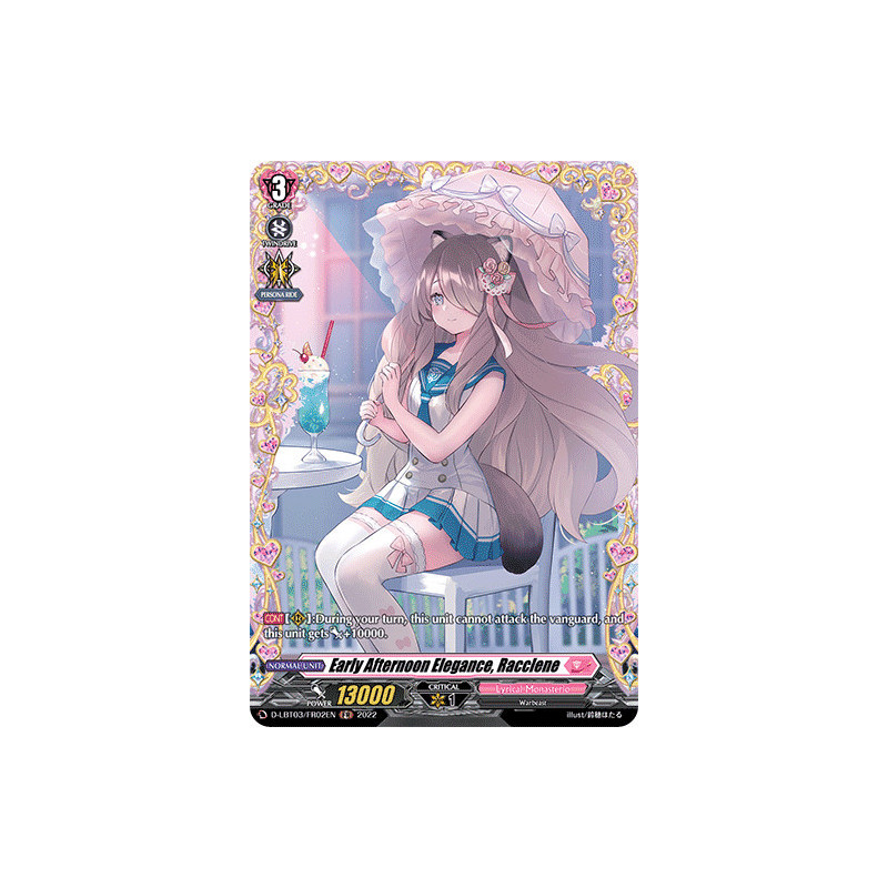 Vanguard_TCG_card_D-LBT03_FR02_FR_Early_Afternoon_Elegance_Racclene_Lyrical_Monasterio_Summertime_Memories_