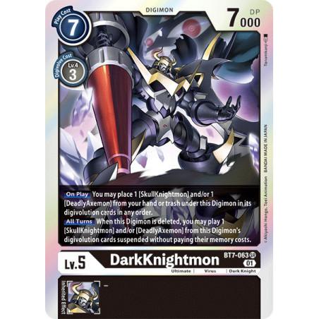 Digimon TCG BT7-063 DarkKnightmon Super Rare Next Adventure Card Game