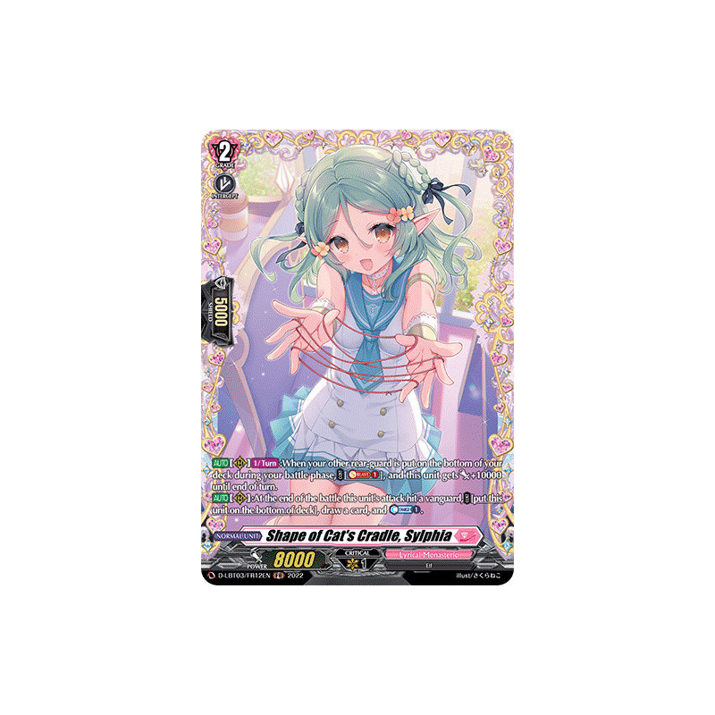 Vanguard_TCG_card_D-LBT03_FR12_FR_Shape_of_Cat_s_Cradle_Sylphia_Lyrical_Monasterio_Summertime_Memories_
