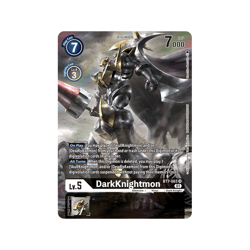 Digimon TCG BT7-063 AA DarkKnightmon Alternative Art Next Adventure Card Game