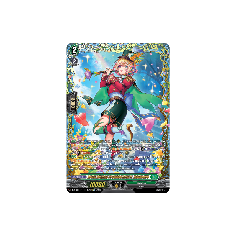 Vanguard_TCG_card_DZ-BT11_FFR14EN_FFR_Artful_Display_of_United_Hearts_Mollmoire_Symphony_of_Might_Bloom