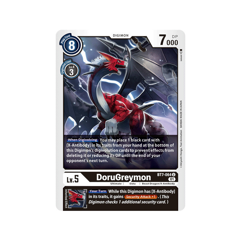 Digimon TCG BT7-064 DoruGreymon Uncommon Next Adventure Card Game