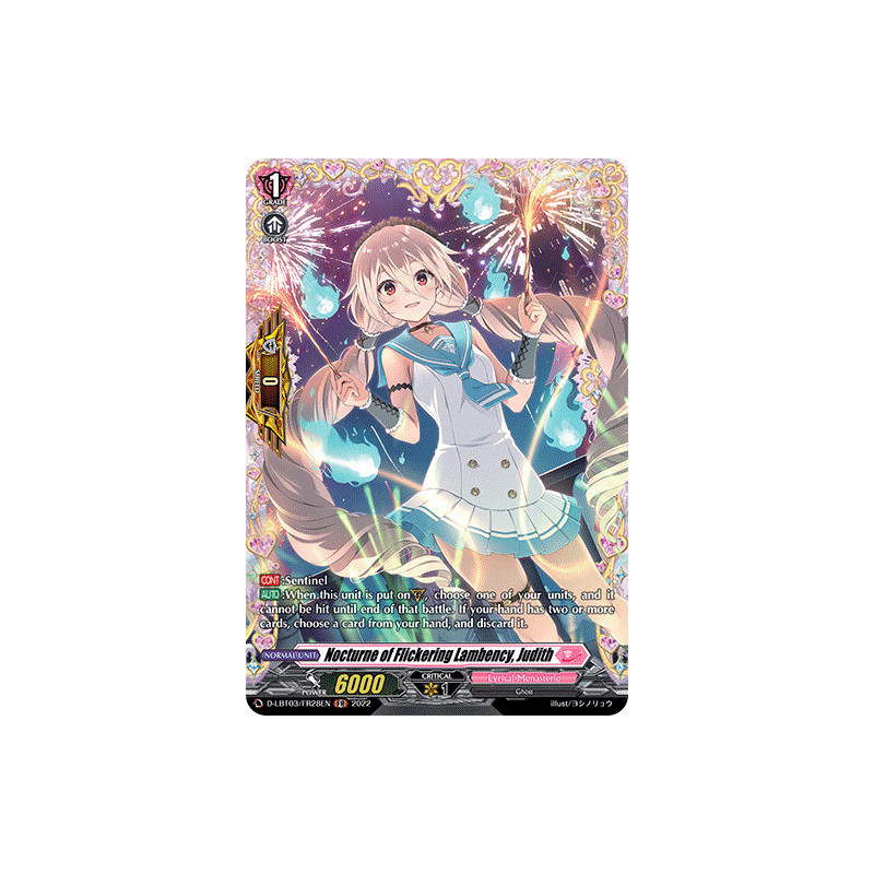 Vanguard_TCG_card_D-LBT03_FR28_FR_Nocturne_of_Flickering_Lambency_Judith_Lyrical_Monasterio_Summertime_Memories_
