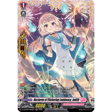 Vanguard_TCG_card_D-LBT03_FR28_FR_Nocturne_of_Flickering_Lambency_Judith_Lyrical_Monasterio_Summertime_Memories_