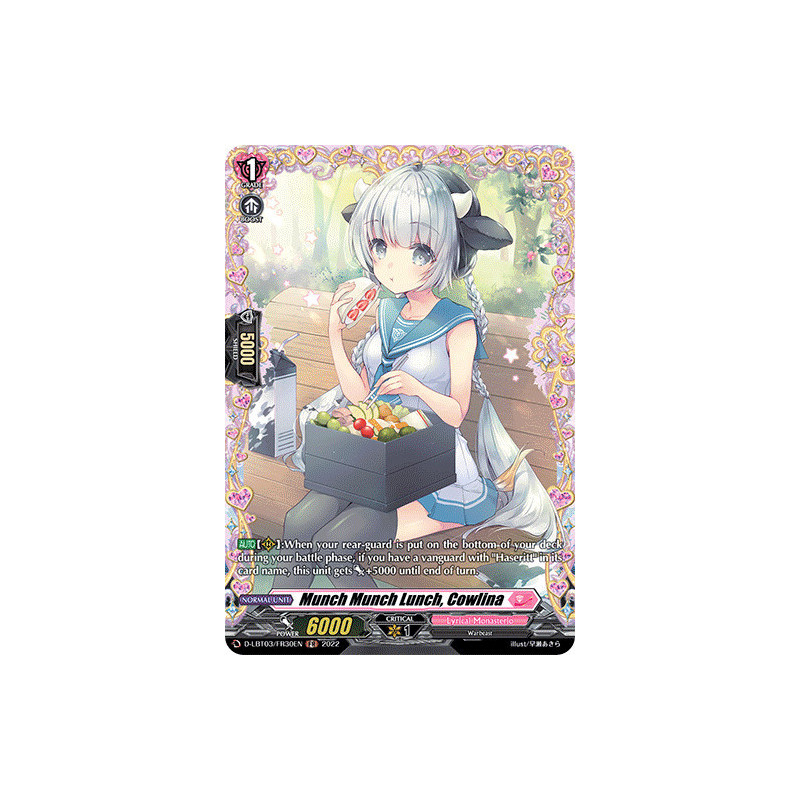 Vanguard_TCG_card_D-LBT03_FR30_FR_Munch_Munch_Lunch_Cowlina_Lyrical_Monasterio_Summertime_Memories_