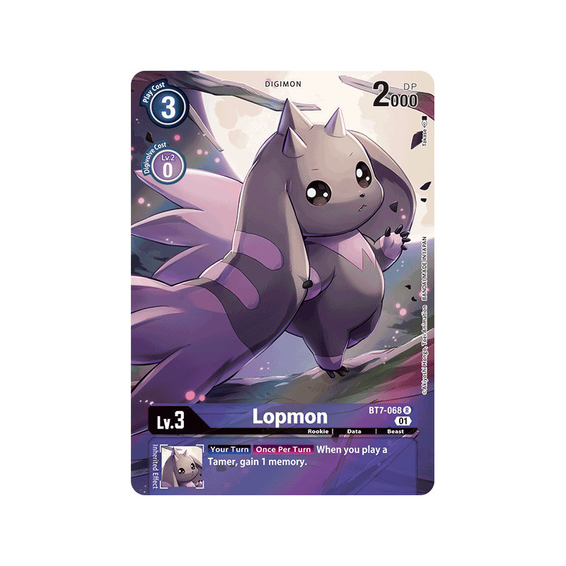Digimon TCG BT7-068 AA Lopmon Alternative Art Next Adventure Card Game
