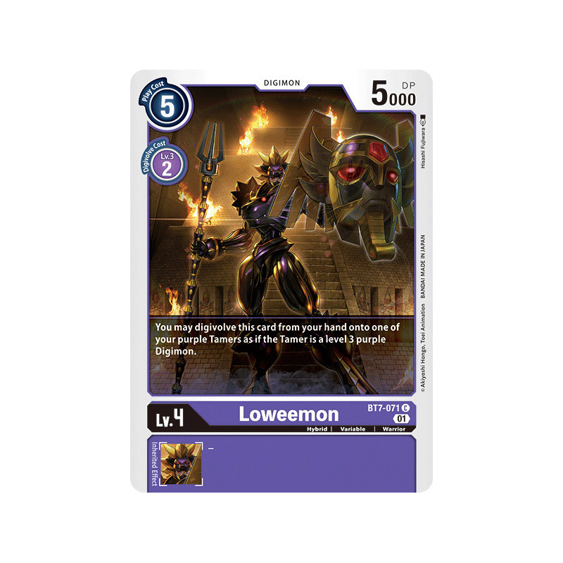 Digimon TCG BT7-071 Loweemon Common Next Adventure Card Game