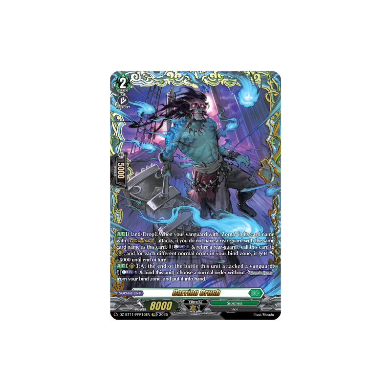 Vanguard_TCG_card_DZ-BT11_FFR15EN_FFR_Carrion_Crush_Symphony_of_Might_Bloom