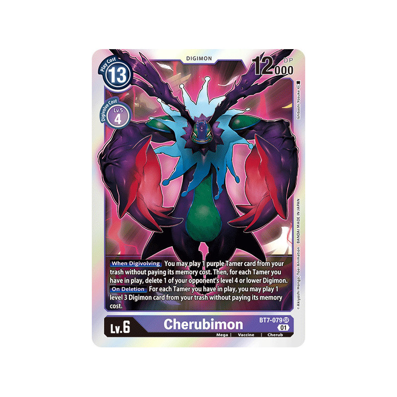 Digimon TCG BT7-079 Cherubimon Super Rare Next Adventure Card Game