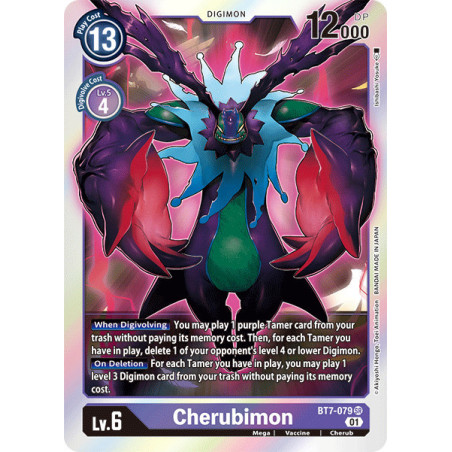 Digimon TCG BT7-079 Cherubimon Super Rare Next Adventure Card Game