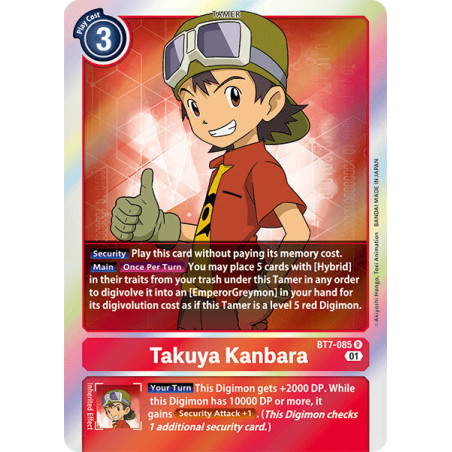 Digimon TCG BT7-085 Takuya Kanbara Rare Next Adventure Card Game