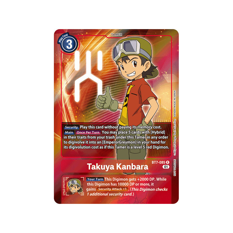 Digimon TCG BT7-085 AA Takuya Kanbara Alternative Art Next Adventure Card Game