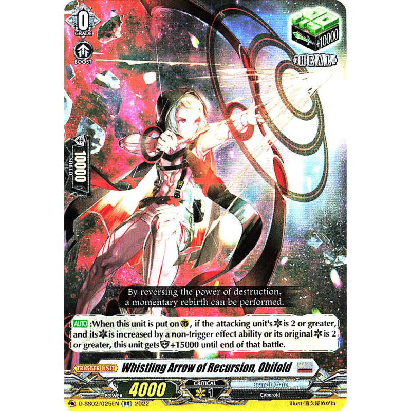 Vanguard_TCG_card_D-SS02_025EN_RR_Whistling_Arrow_of_Recursion_Obifold_Festival_Collection_2022