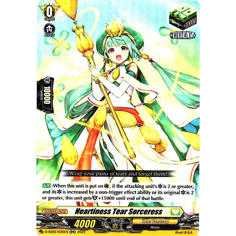 Vanguard_TCG_card_D-SS02_030EN_RR_Heartiness_Tear_Sorceress_Festival_Collection_2022