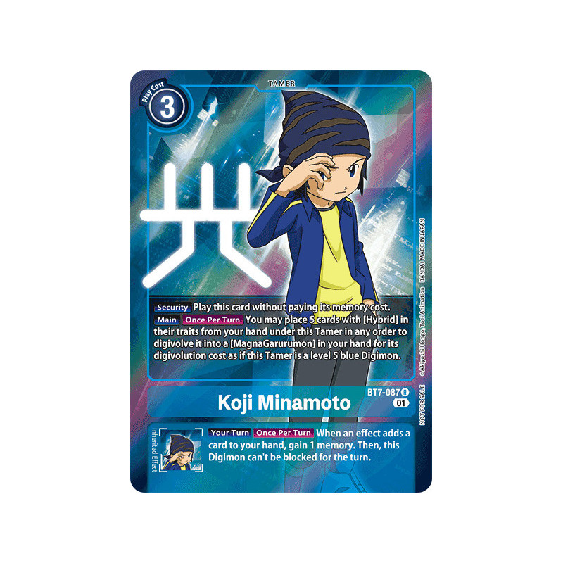 Digimon TCG BT7-087 AA Koji Minamoto Alternative Art Next Adventure Card Game