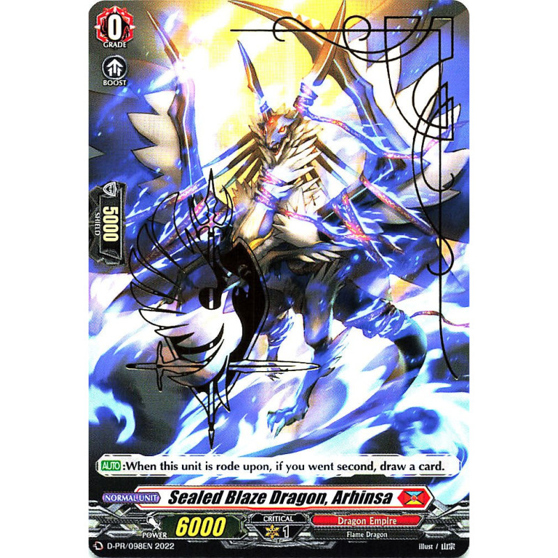 Vanguard_TCG_card_D-SS02_D-PR098EN_PR_Sealed_Blaze_Dragon_Arhinsa_Festival_Collection_2022