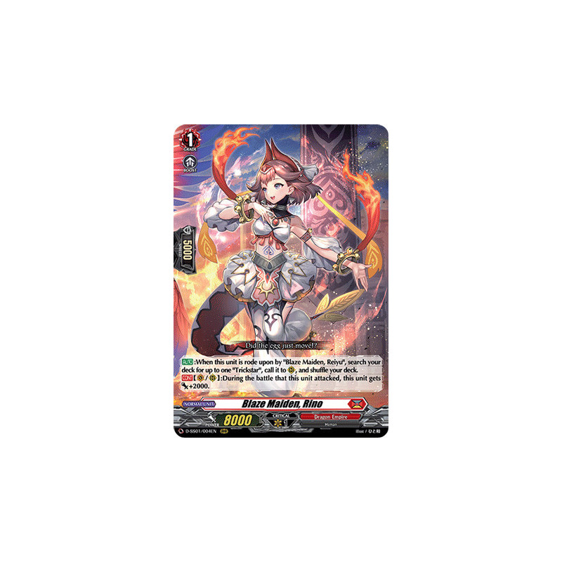 Vanguard_TCG_card_D-SS01_004EN_RRR_Blaze_Maiden_Rino_Festival_Collection_2021