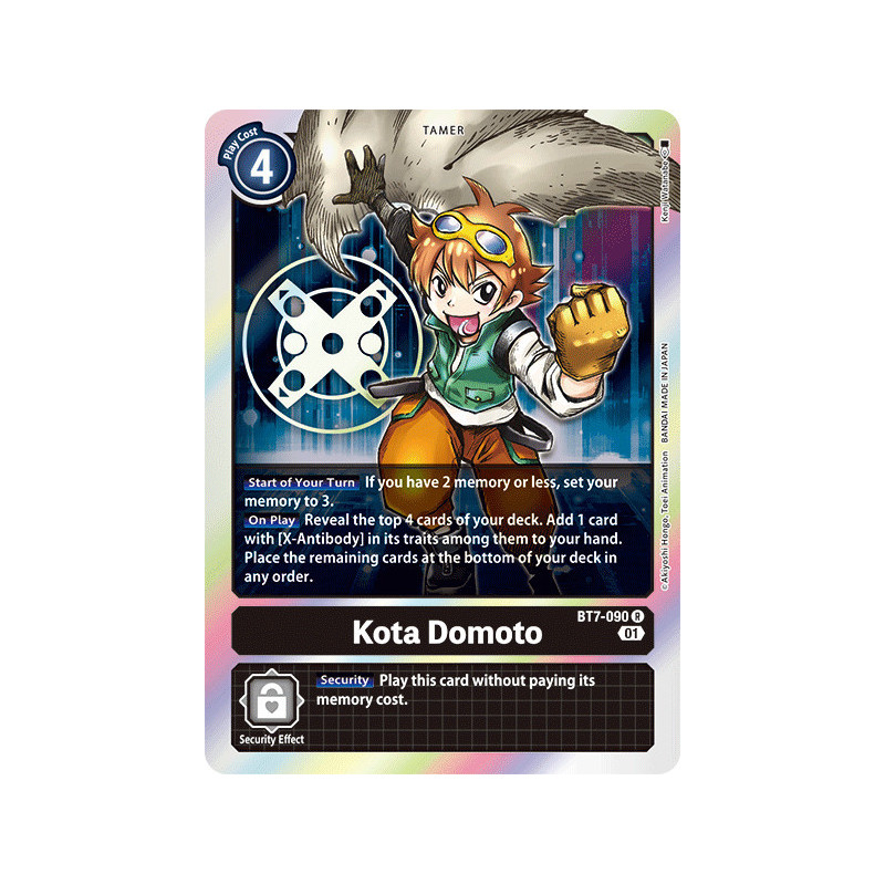 Digimon TCG BT7-090 Kota Domoto Rare Next Adventure Card Game