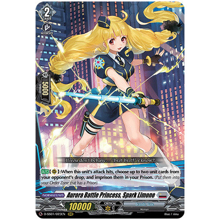 Vanguard_TCG_card_D-SS01_023EN_RRR_Aurora_Battle_Princess_Spark_Limone_Festival_Collection_2021