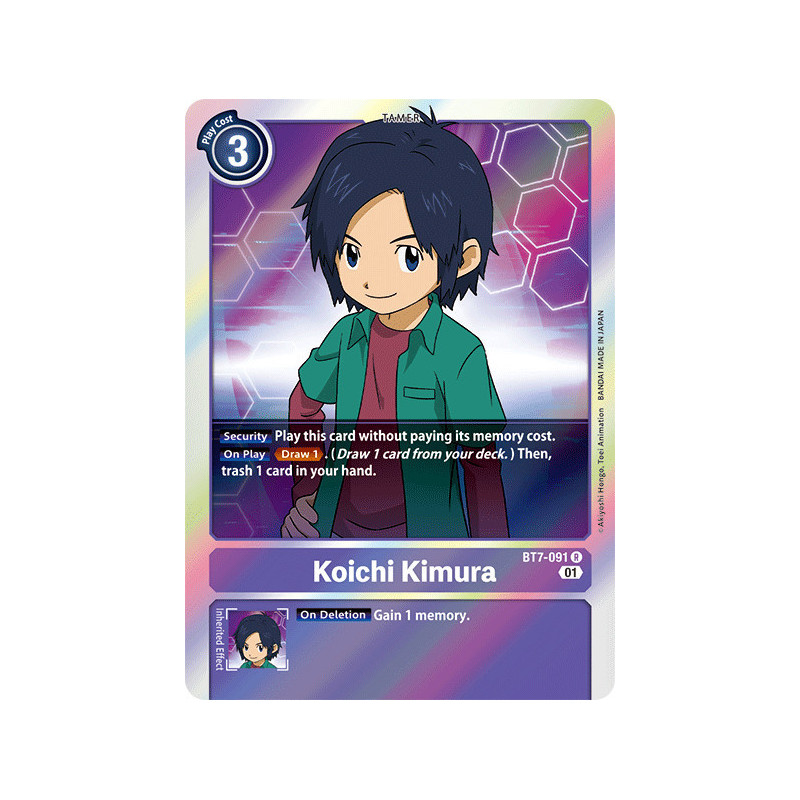 Digimon TCG BT7-091 Koichi Kimura Rare Next Adventure Card Game