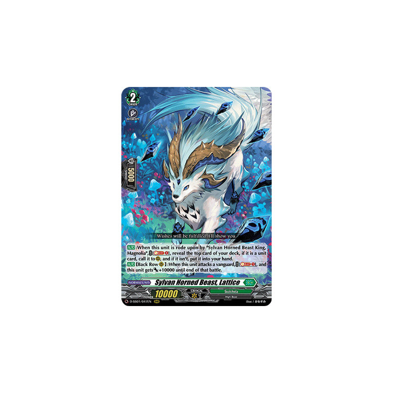 Vanguard_TCG_card_D-SS01_047EN_RRR_Sylvan_Horned_Beast_Lattice_Festival_Collection_2021