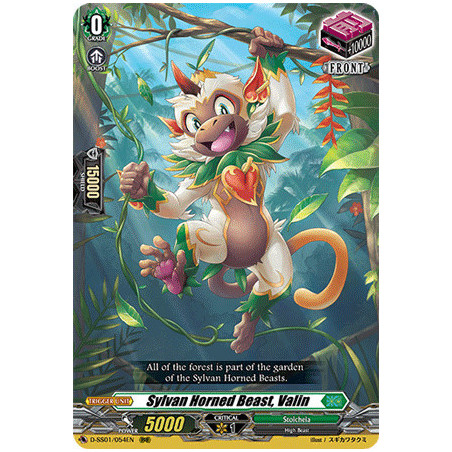 Vanguard_TCG_card_D-SS01_054EN_RRR_Sylvan_Horned_Beast_Valin_Festival_Collection_2021