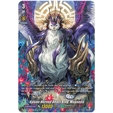 Vanguard_TCG_card_D-SS01_SP19EN_SP_Sylvan_Horned_Beast_King_Magnolia_Festival_Collection_2021