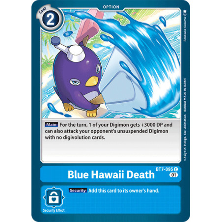 Digimon TCG BT7-095 Blue Hawaii Death Common Next Adventure Card Game