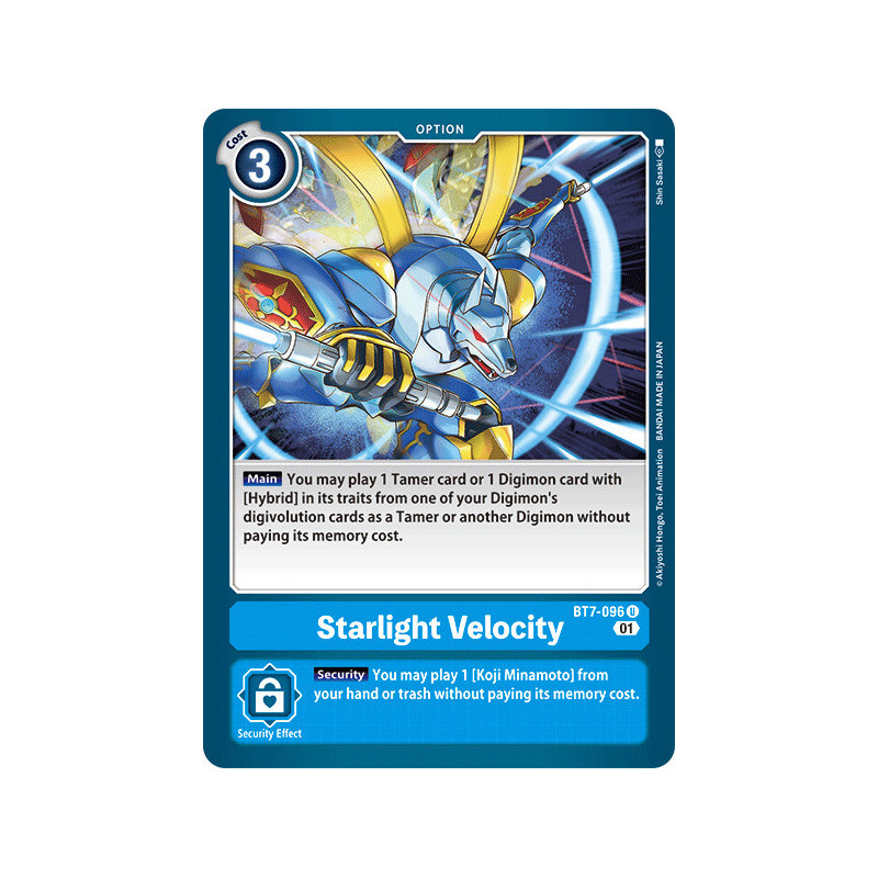 Digimon TCG BT7-096 Starlight Velocity Uncommon Next Adventure Card Game