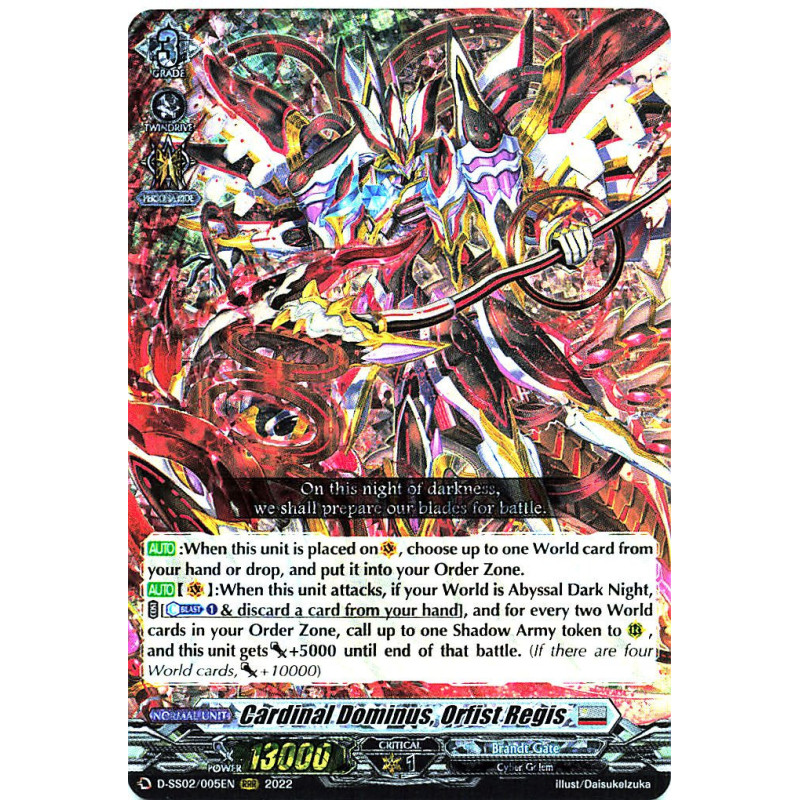 Vanguard_TCG_card_D-SS02_005EN_RRR_Cardinal_Dominus_Orfist_Regis_Festival_Collection_2022