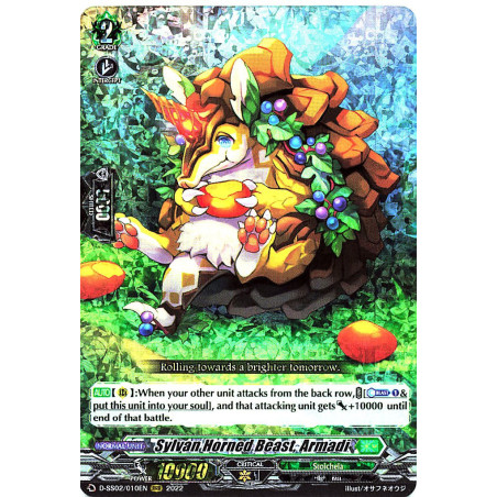 Vanguard_TCG_card_D-SS02_010EN_RRR_Sylvan_Horned_Beast_Armadi_Festival_Collection_2022