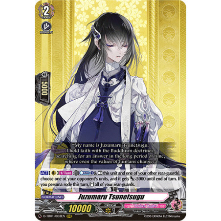 Vanguard_TCG_card_D-TB01_003EN_RRR_Juzumaru_Tsunetsugu_Touken_Ranbu_-ONLINE-_2021
